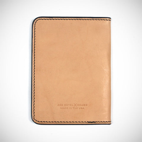 Ace x Beams Leather Passport Wallet